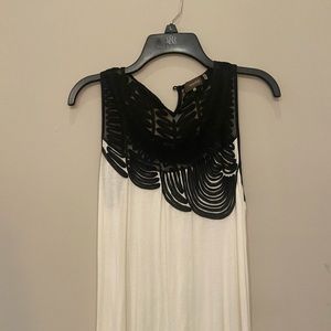 Bohemian tank top with lace embellishment